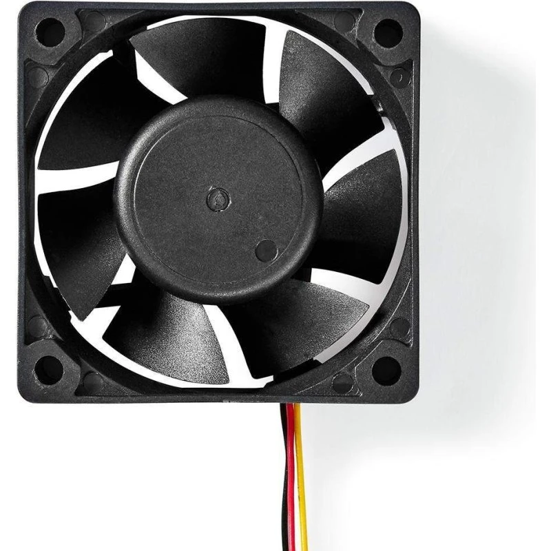 Nedis DC-ventilator 60 mm 3-pin, sort