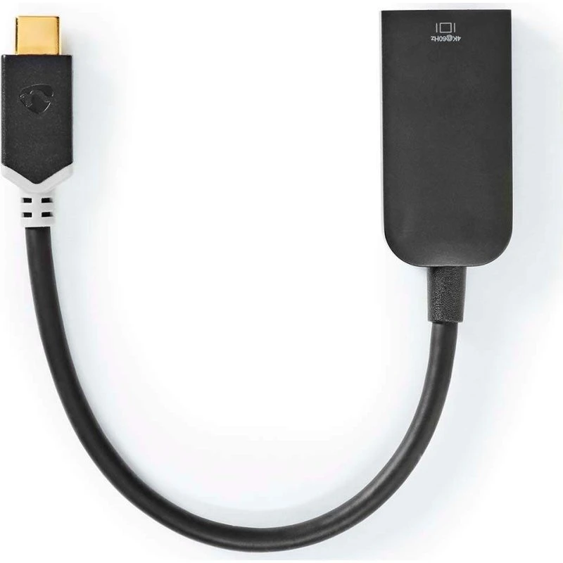 Nedis USB-C til HDMI Adapter 4K@60Hz, 20 cm, antracit