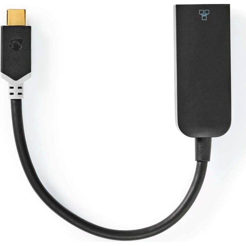 Nedis CCBW64952AT02 USB-C Netværksadapter, 1000 Mbps, Guldplateret