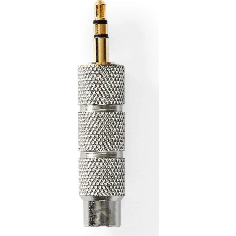 Nedis Fabritallic Audio Adapter 3,5 mm Han til 6,35 mm Hun, Guldplateret