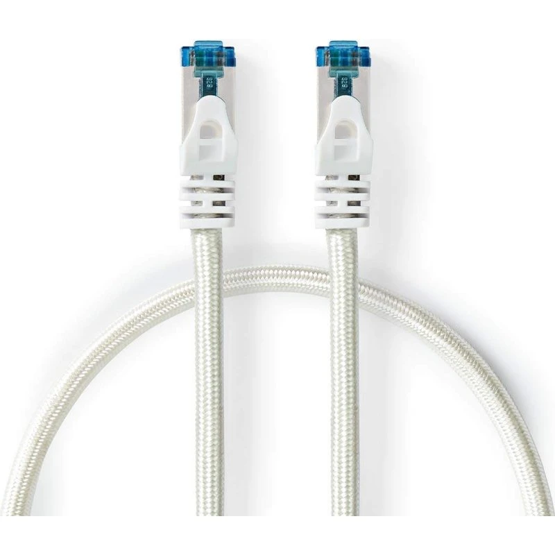 Nedis CAT6a S/FTP 0,5 m sølv patchkabel med guldbelagte stik