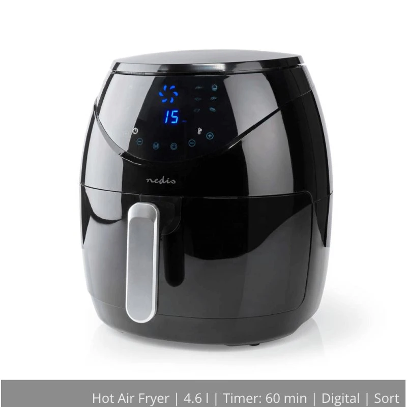 Nedis KAAF240EBK 4,6 L Airfryer 1500W Sort