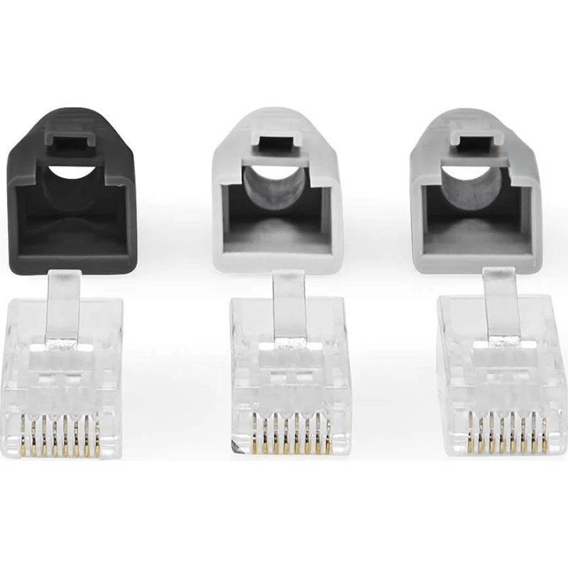 Nedis RJ45-stik CAT6 UTP guldplateret grå 10 stk.