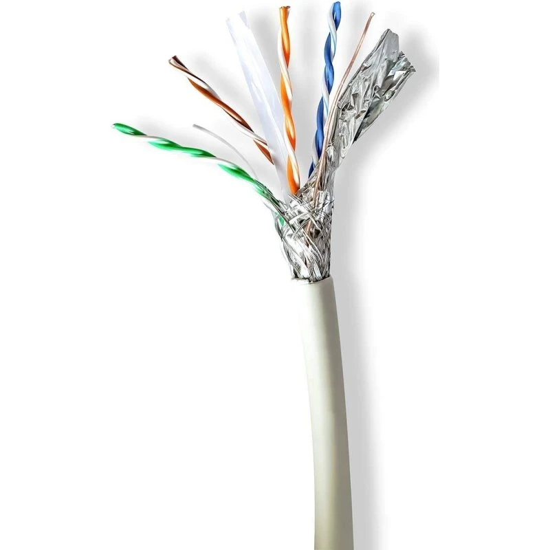 Nedis CCBG8538GY100S CAT6a Netværkskabel, 100 m, Grå, S/FTP, LSZH