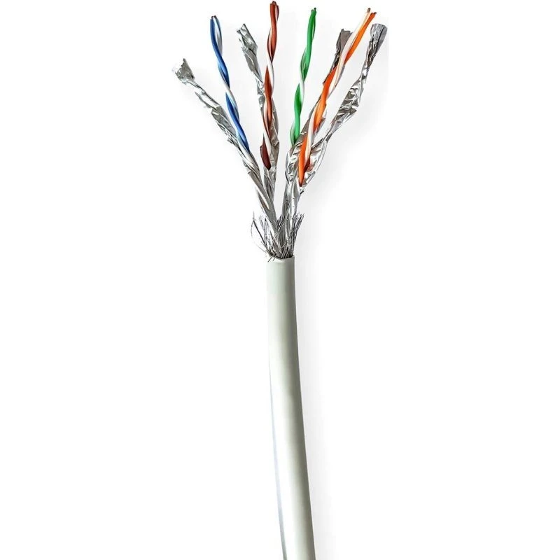 Nedis CCBG8548GY100S CAT7 Netværkskabel, 100 m, Grå, S/FTP, Indendørs