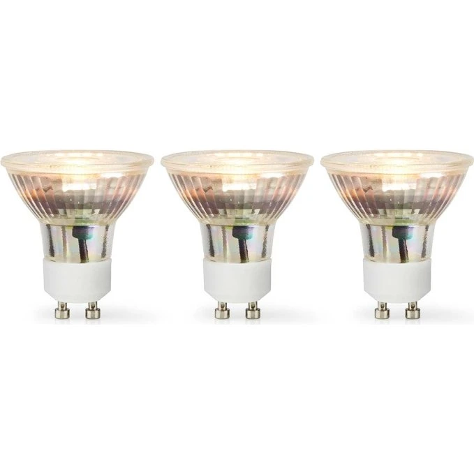 Nedis LED Pære GU10 4.5W 345lm 2700K Varm Hvid 3 stk