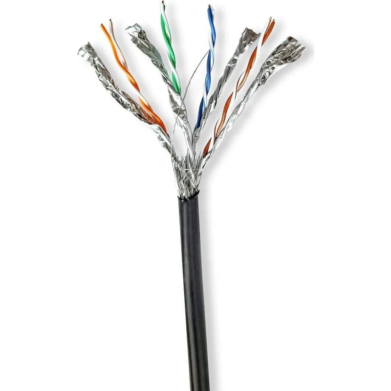 Nedis CCBG8599BK100S CAT7 Netværkskabel, Sort, 100 m