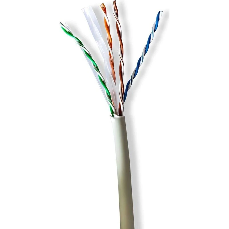 Nedis CAT6 U/UTP 305m Grå LSZH Netværkskabelrulle