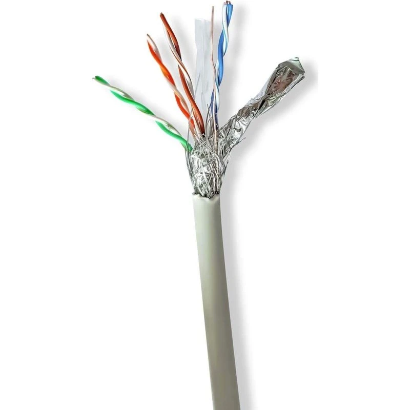 Nedis CCBG8528GY100 CAT6 S/FTP Netværkskabel, 100 m, Grå, LSZH