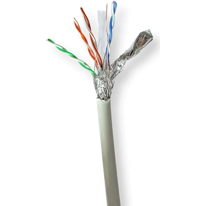 Nedis CCBG8528GY305 CAT6 S/FTP Netværkskabel, 305 m, Grå, Indendørs