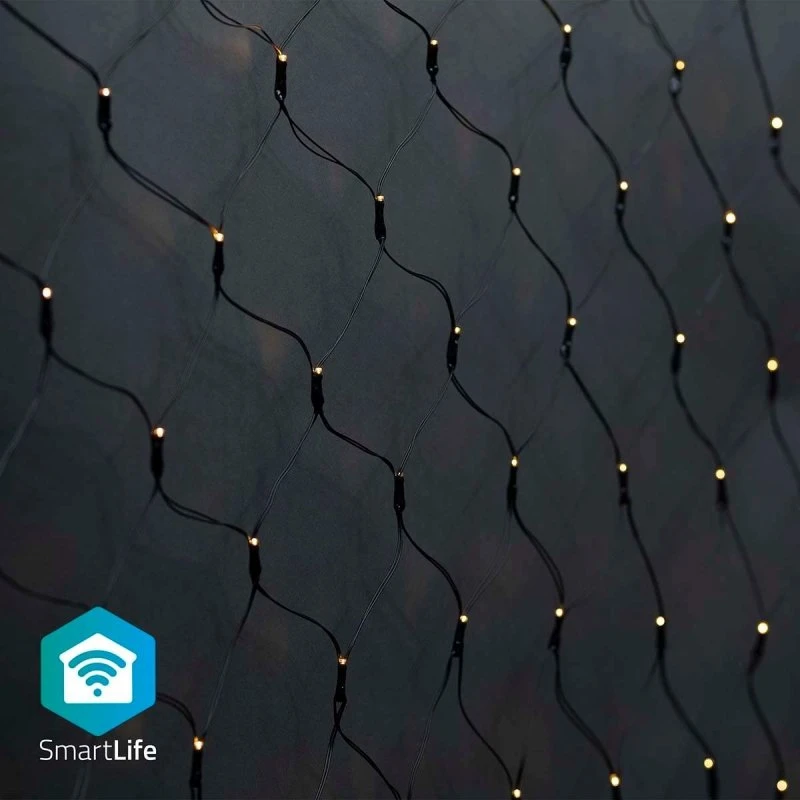 Nedis SmartLife Wi-Fi jluelys, 280 LED, 3x2 m, varm hvid