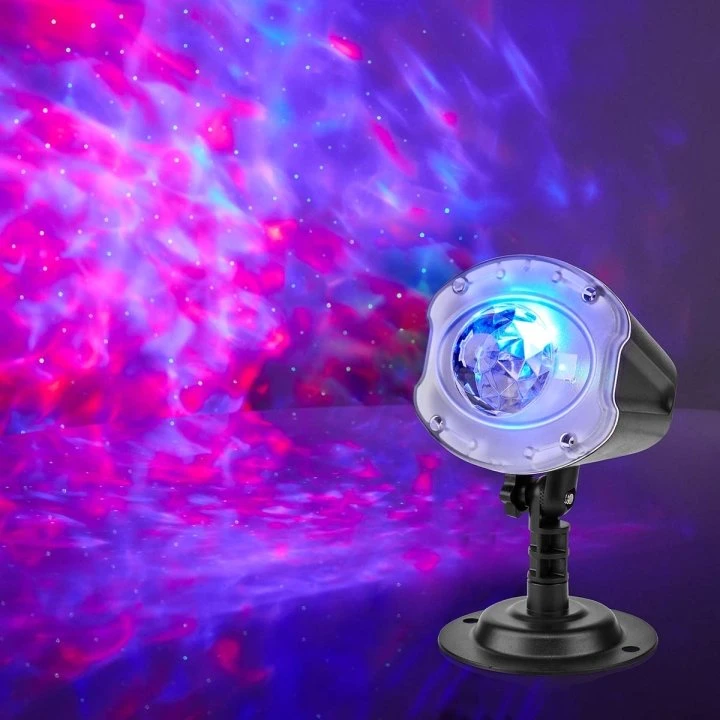Nedis LED- og Laserprojektor | Farverig Sky og Grøn Laser | Fjernbetjening