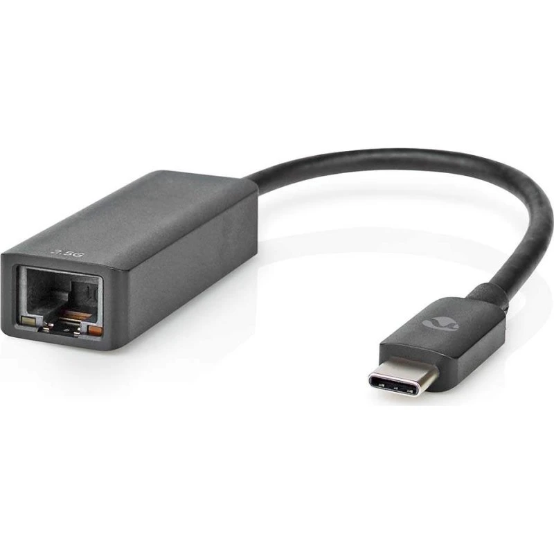 Nedis USB-C til RJ45 2.5 Gbps-netværksadapter, sort