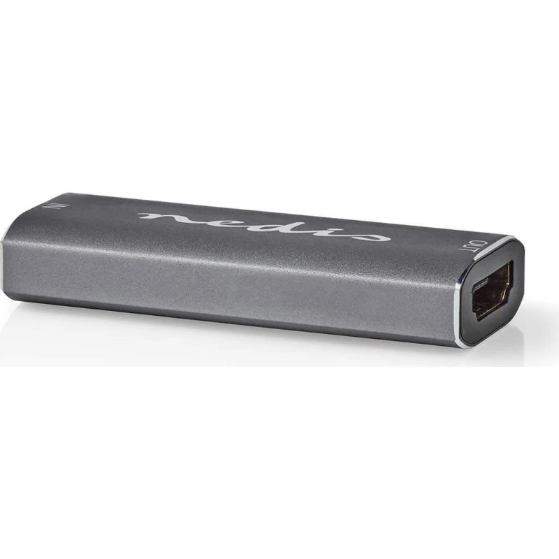 Nedis HDMI Repeater 25,0 m 8K@60Hz 48 Gbps Aluminium antracit