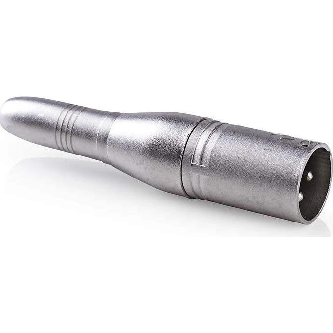 Nedis XLR 3-Pin Han til 6.35 mm Hun Adapter, Nikkelpladeret