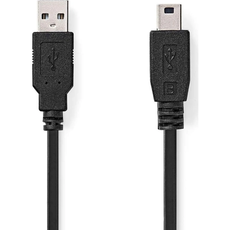 Nedis CCGL60300BK50 USB 2.0 Kabel, 5 m, Sort