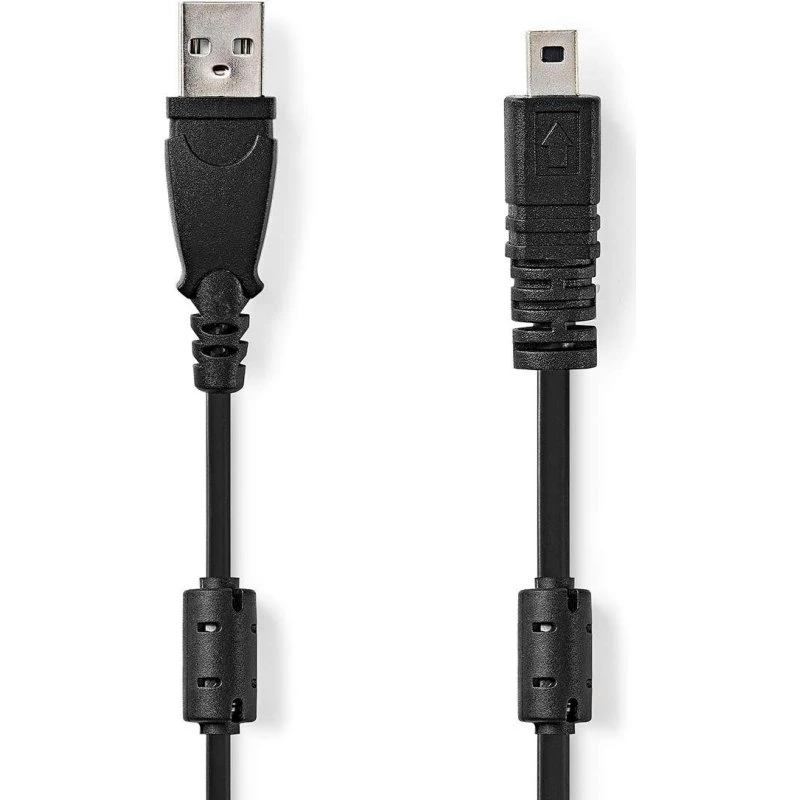 Nedis CCGL60810BK20 USB-kabel 2 m, sort