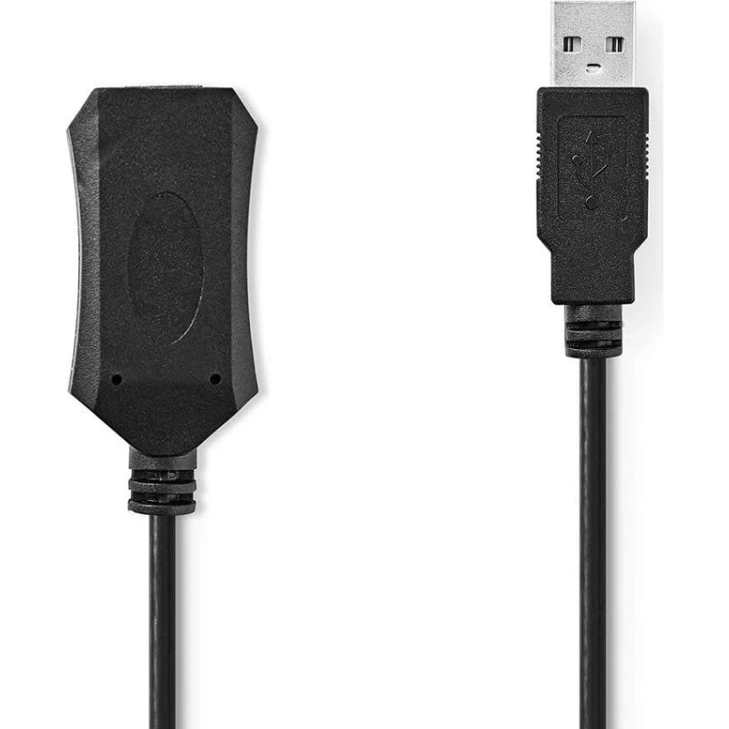 Nedis CCGL60EXTBK200 Aktiv USB 2.0 Kabel 20 m