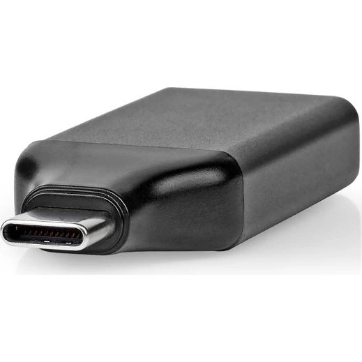 Nedis USB-C Adapter | 4K@60Hz | Nikkelplateret | Grå/Sort