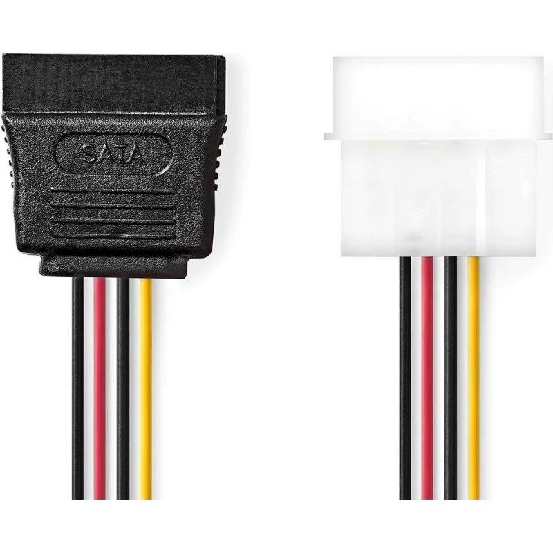 Nedis CCGB73500VA015 Intern Strømkabel, 0,15 m, Guldplateret