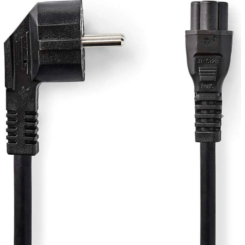 Nedis CEGL10100BK20 vinklet strømkabel 2 m sort