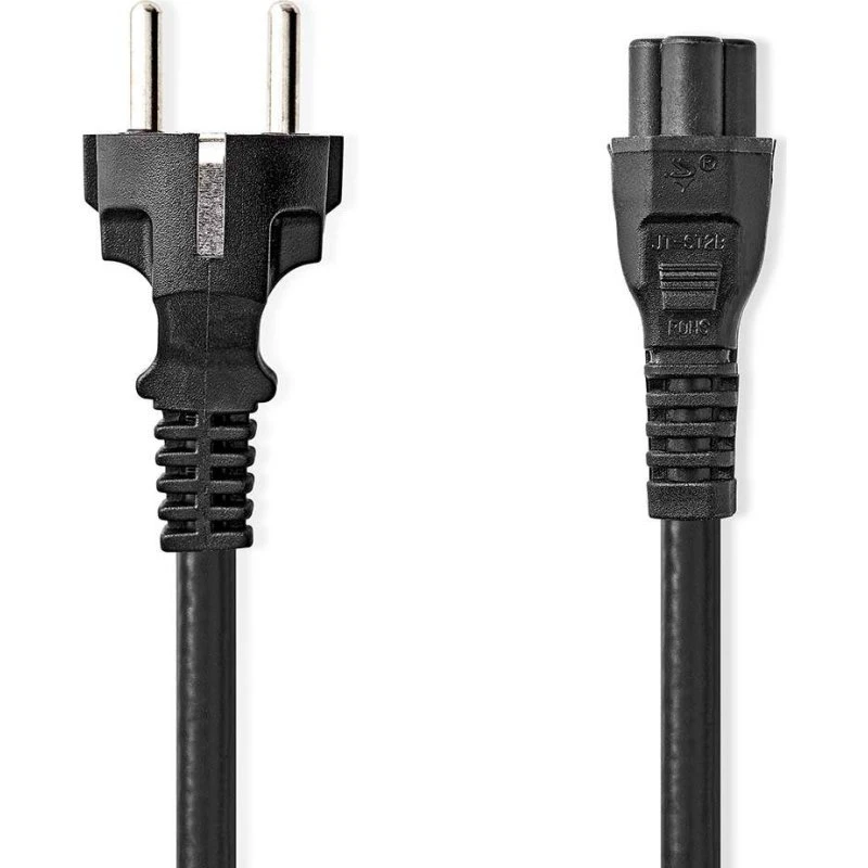 Nedis CEGL10130BK20 2 m strømkabel, sort