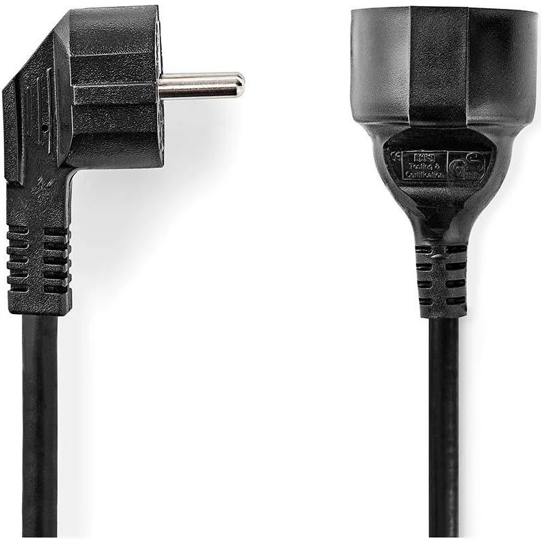 Nedis CEGL10230BK50 5 m strømkabel med jordkontakt