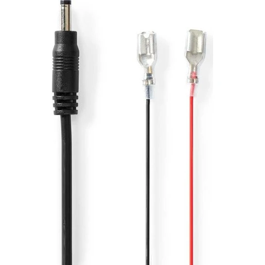 Nedis Strømkabel F1 2,0 m DC Hunstik Kobber Sort
