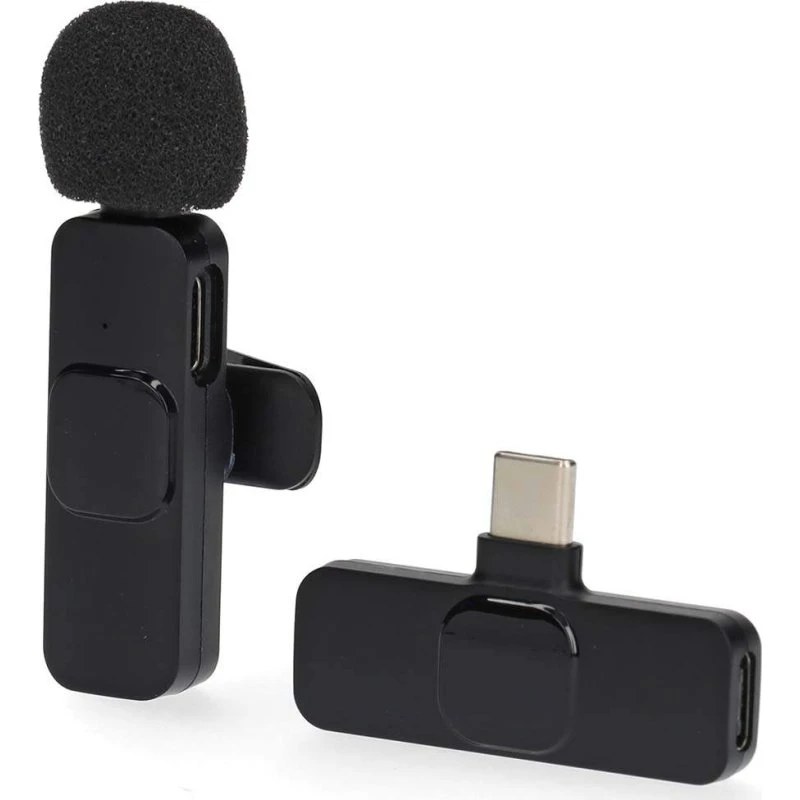 Nedis MICW110BK Trådløs USB-C Lavaliermikrofon