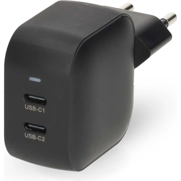 Nedis Vægoplader 35 W GaN PD3.0 2x USB-C Sort