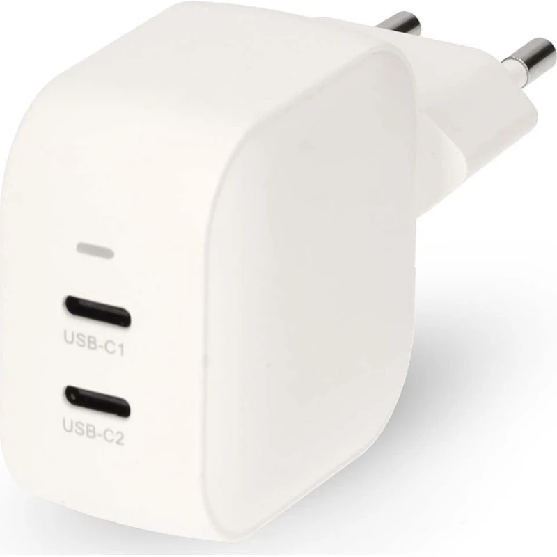 Nedis Vægoplader 35W GaN PD3.0 2x USB-C Hvid