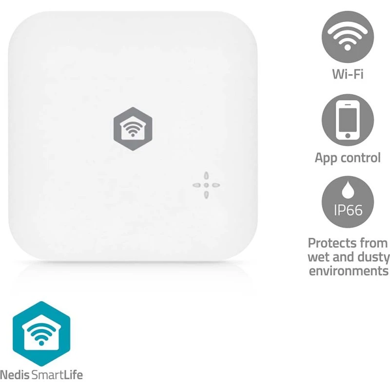 Nedis SmartLife Vand Detektor WIFIDW11WT | Wi-Fi | 80 dB | Hvid