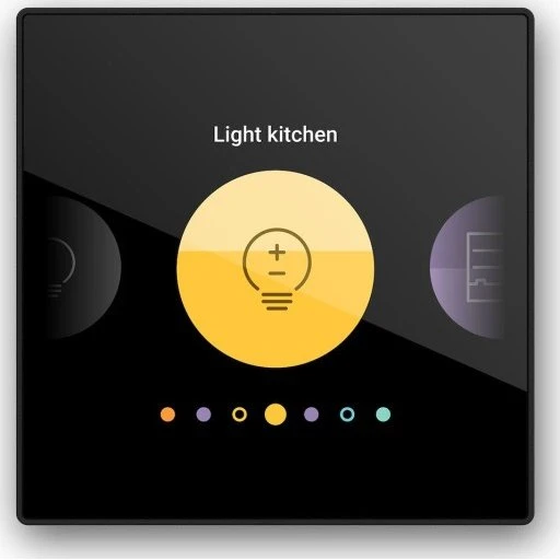 Niko Digital Black betjeningsskærm, 3,6" touch, 24V