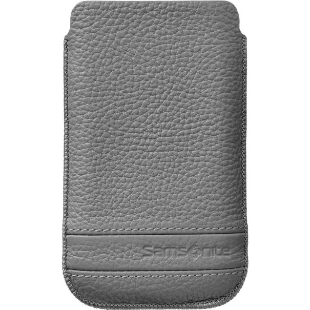 Samsonite Mobile Bag Classic Leather L, Grå