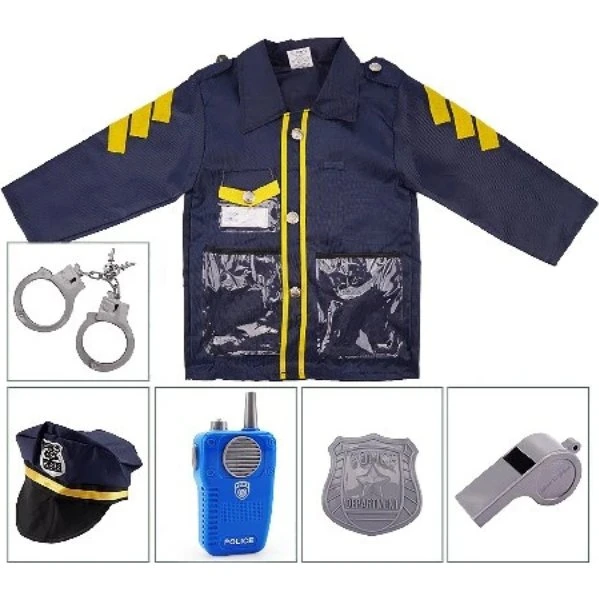 Toymax Politikostume til Børn med Blå Jakke og Tilbehør – 3+ år