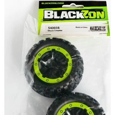 BlackZon Slyder MT Hjul & Dæk Sort Grøn 540038