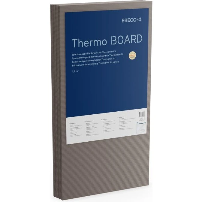 Ebeco Thermo Board isoleringsplade 10 mm, 5 stk (3,6 m²)