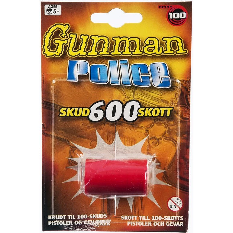 Gunman Police 6 Ruller med 100 Skud