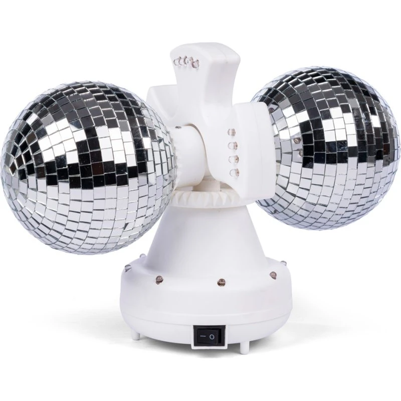 Twin Spejlkugle med LED Lys – USB, 13 cm, 5+ år
