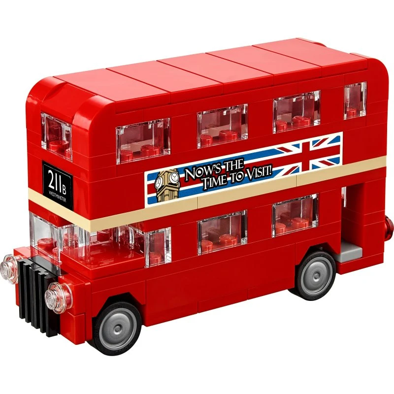 LEGO 40220 Mini Londonbus med roterende hjul og gennemsigtige elementer
