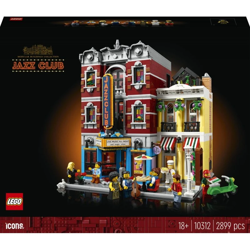 LEGO Icons Jazzklub 10312 – Voksenbyggesæt med detaljeret jazzsted