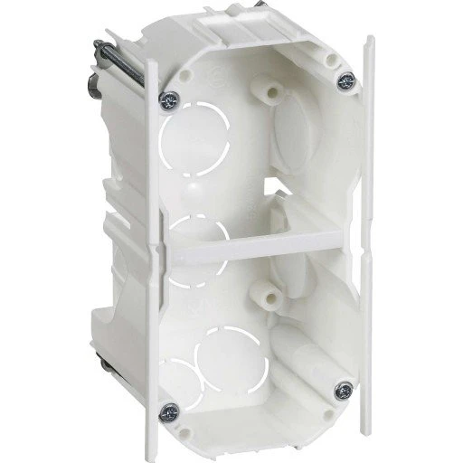 LK Opus 66 Forfradåse 2x1 modul, Hvid