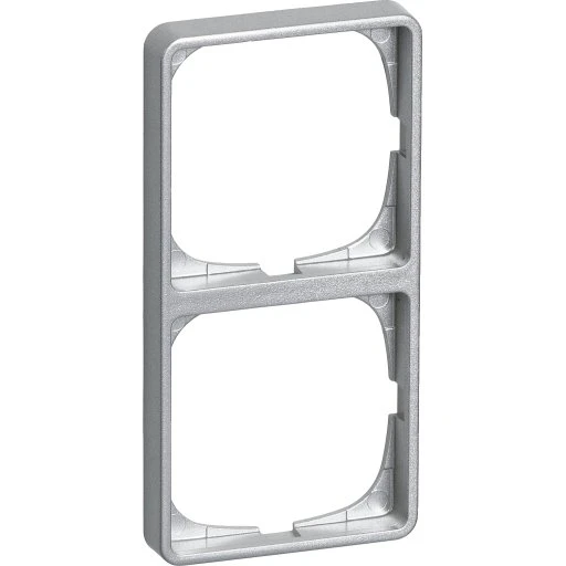 LK Fuga Baseline 50 ramme 2x1 modul, metallic
