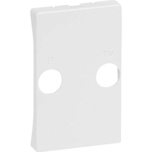 FUGA T2 Afdækning TV/R Hvid 1,5 Modul