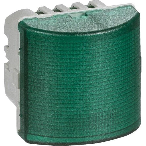 LK Fuga LED grøn signallampe 230 V konstant/blink