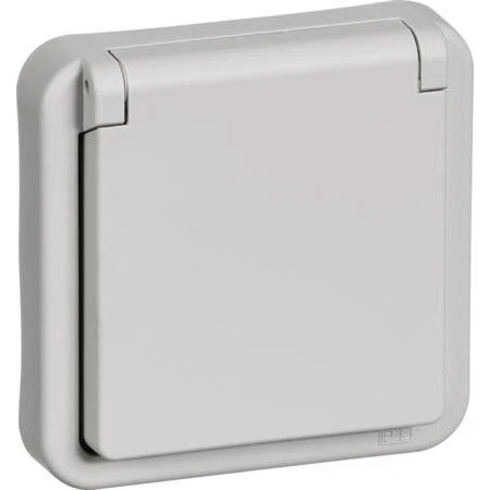 OPUS® 74 Stikkontakt m. Lampe 2P+J+L Lg