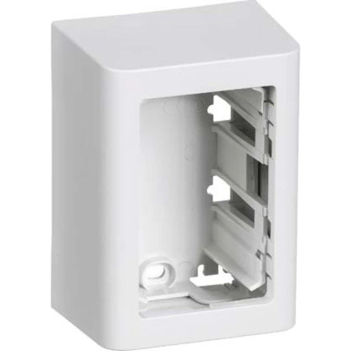 LK Fuga Softline 1,5 modul 49 mm dyb hvid underlag
