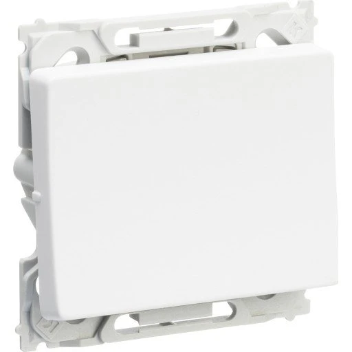 LK Opus 66 Afbryder 1 modul, Hvid, med korrespondance