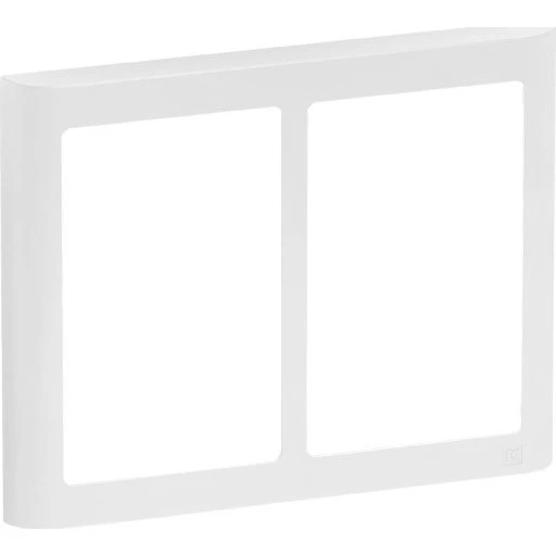 LK Fuga Soft 63 ramme 2x1,2 modul, hvid