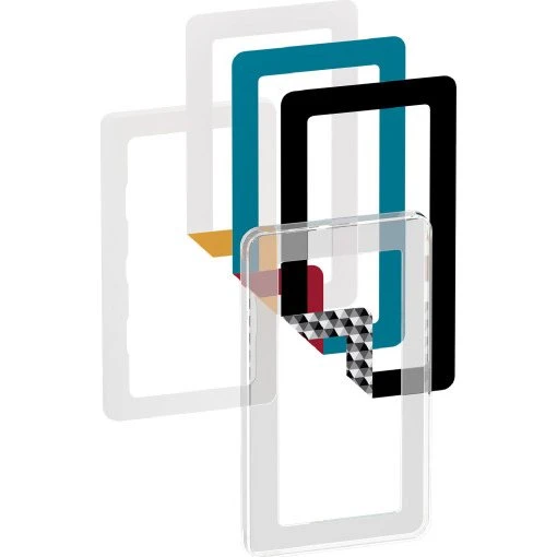 LK Fuga Choice 2-modul transparent designramme med 6 farver